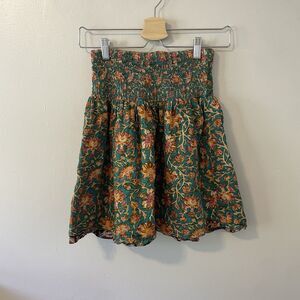 Natural Life Mini Floral Skirt Boho Hippie Sz XS
